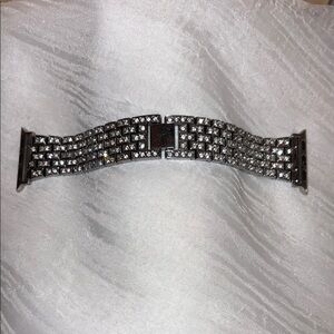 Silver Rhinestone Apple Watch band